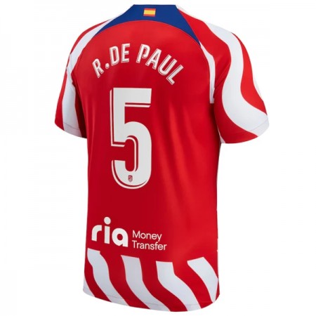 Camiseta de fútbol Atlético Madrid R. De Paul 5 1ª equipación 2022/23 Camiseta de fútbol Atlético Madrid R. De Paul 5 1ª equipación 2022/23
